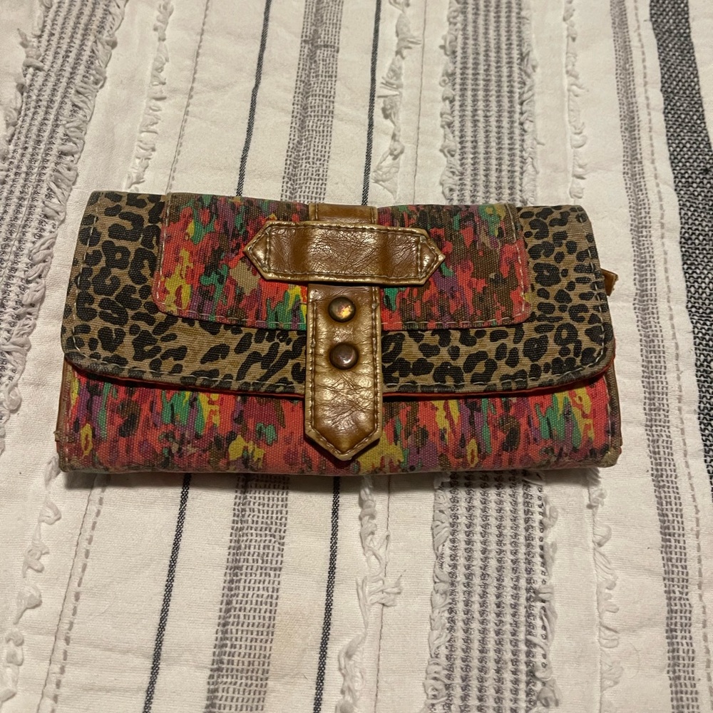 Colorful and cheetah wallet